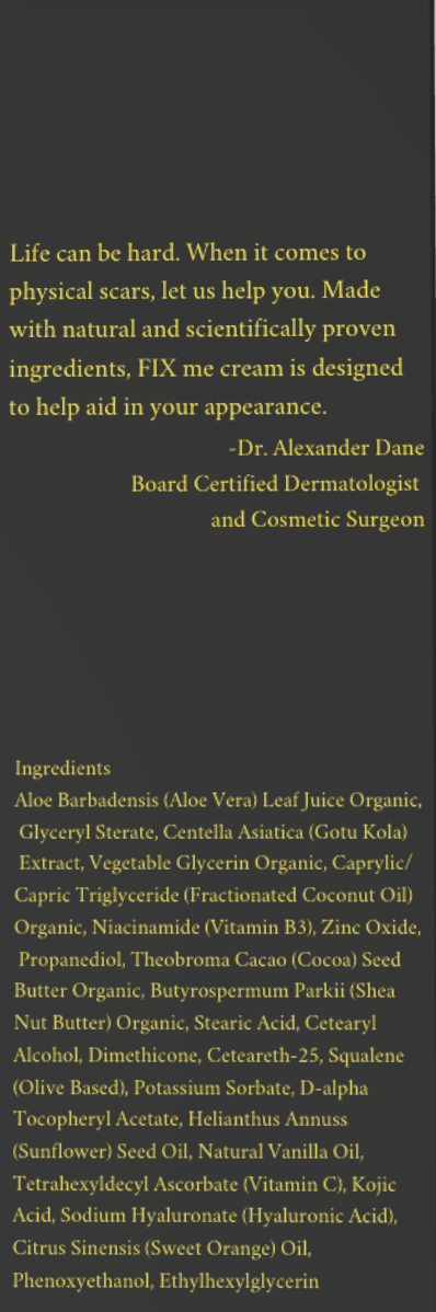 FIX me. Advanced Scar Cream